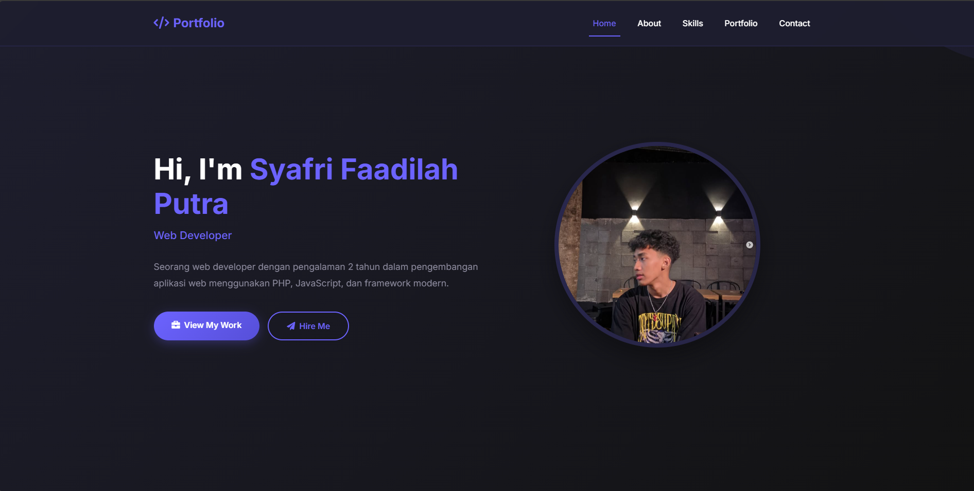 Personal Portfolio Website